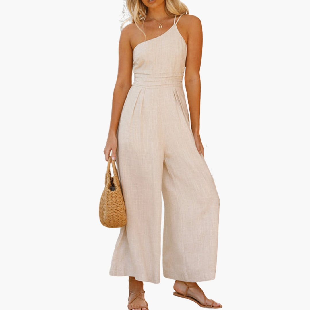 Kendra | Women’s One-Shoulder Wide-Leg Jumpsuit