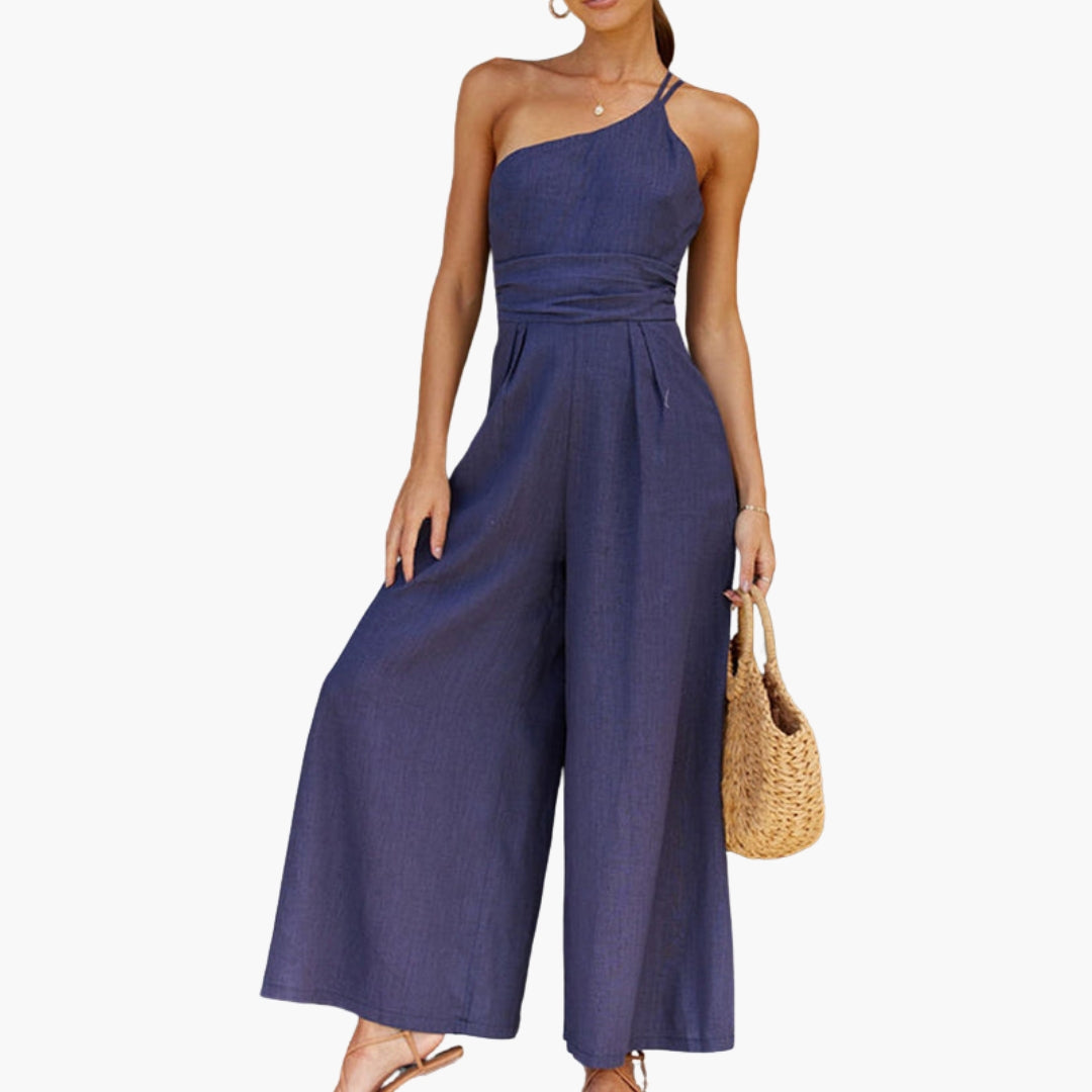 Kendra | Women’s One-Shoulder Wide-Leg Jumpsuit