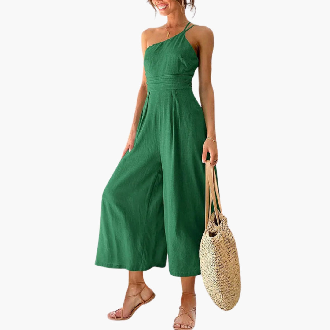 Kendra | Women’s One-Shoulder Wide-Leg Jumpsuit