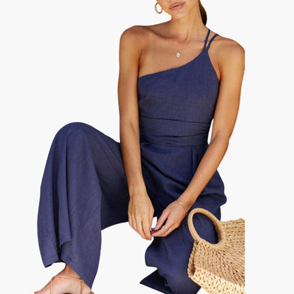 Kendra | Women’s One-Shoulder Wide-Leg Jumpsuit