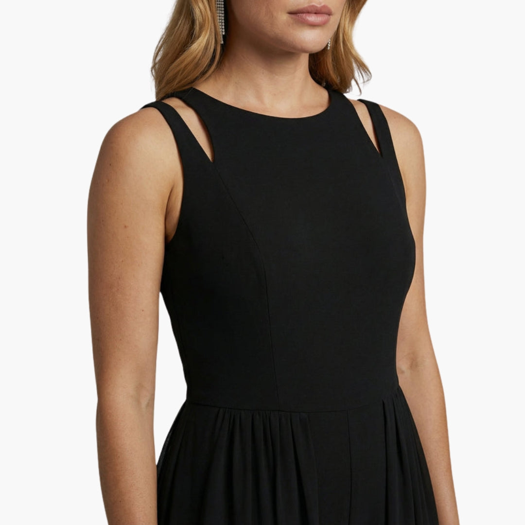 Tallulah | Women’s Round Neck Wide-Leg Jumpsuit