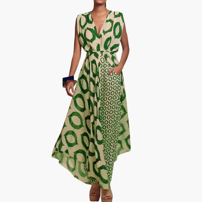 Lysandra | Women’s V-Neck Belted Wide-Leg Jumpsuit
