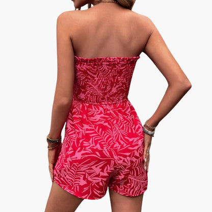 Zara | Women’s Strapless Smocked Romper Jumpsuit