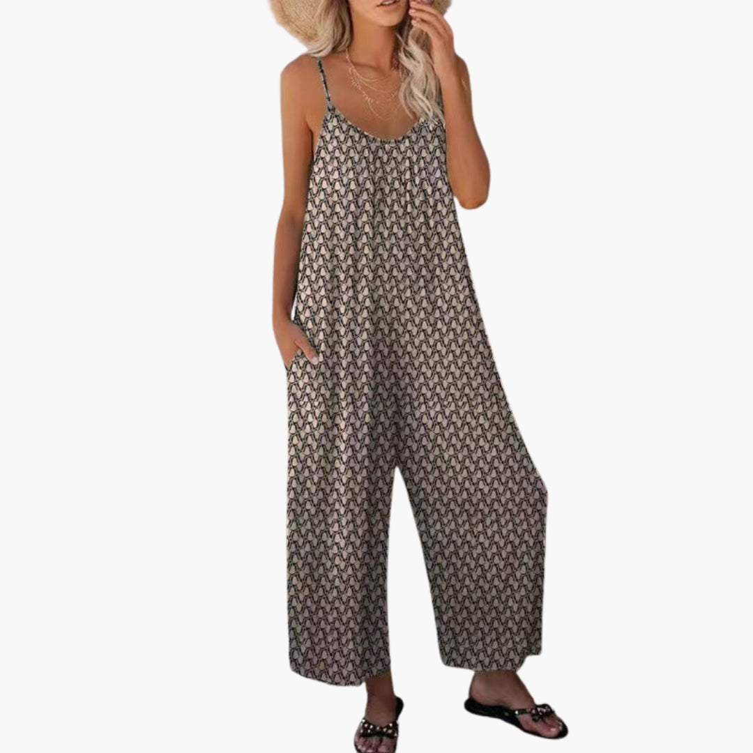 Linnea | Women’s Strappy Wide-Leg Relaxed Jumpsuit