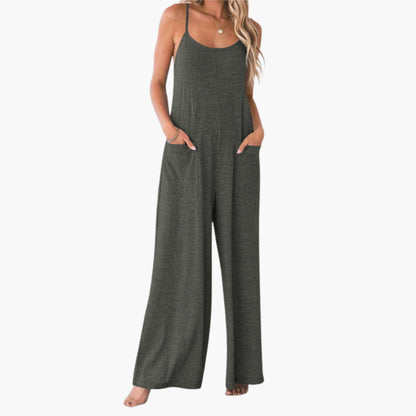 Danielle | Women’s Strappy Pocket Wide-Leg Jumpsuit