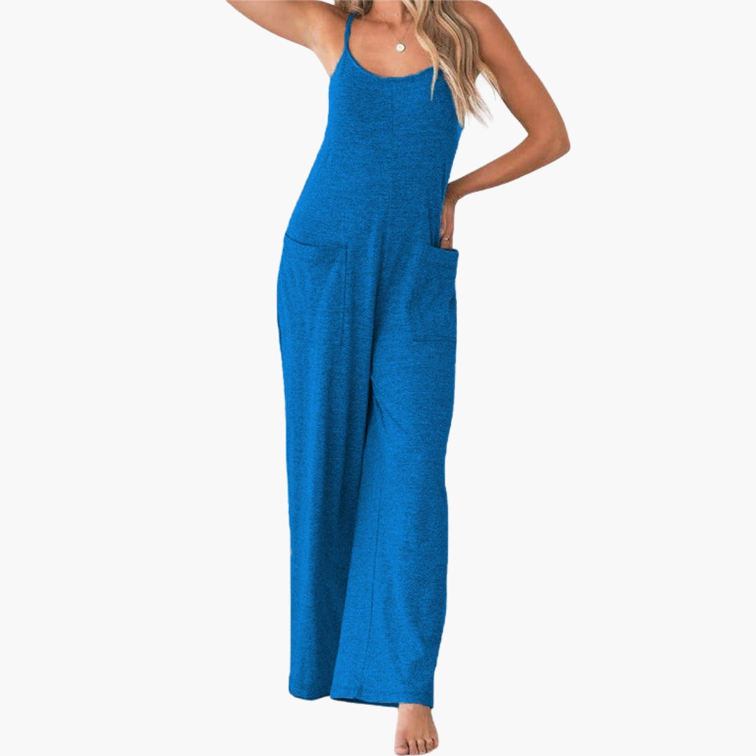 Danielle | Women’s Strappy Pocket Wide-Leg Jumpsuit