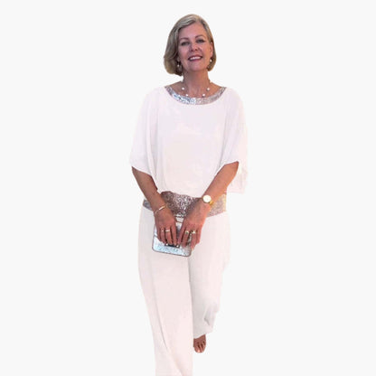 Ismerie | Women’s Layered Overlay Wide-Leg Jumpsuit
