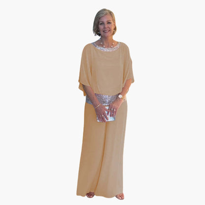Ismerie | Women’s Layered Overlay Wide-Leg Jumpsuit
