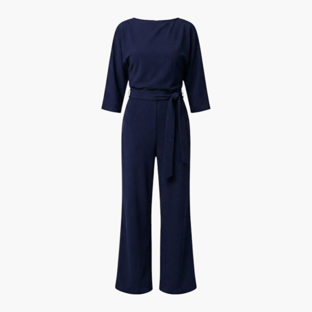 Eulalie | Women’s Waist-Tie Wide-Leg Jumpsuit