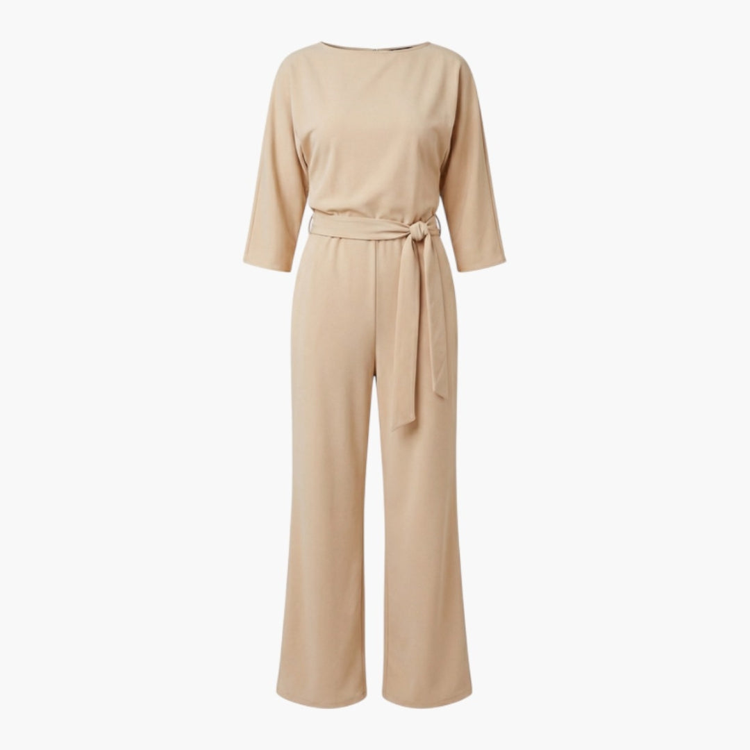 Eulalie | Women’s Waist-Tie Wide-Leg Jumpsuit