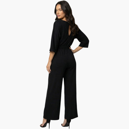 Eulalie | Women’s Waist-Tie Wide-Leg Jumpsuit