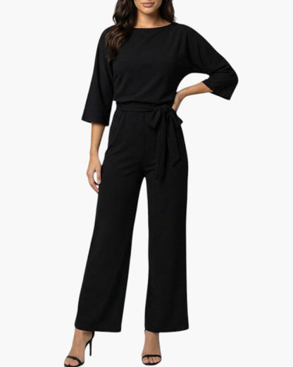 Eulalie | Women’s Waist-Tie Wide-Leg Jumpsuit