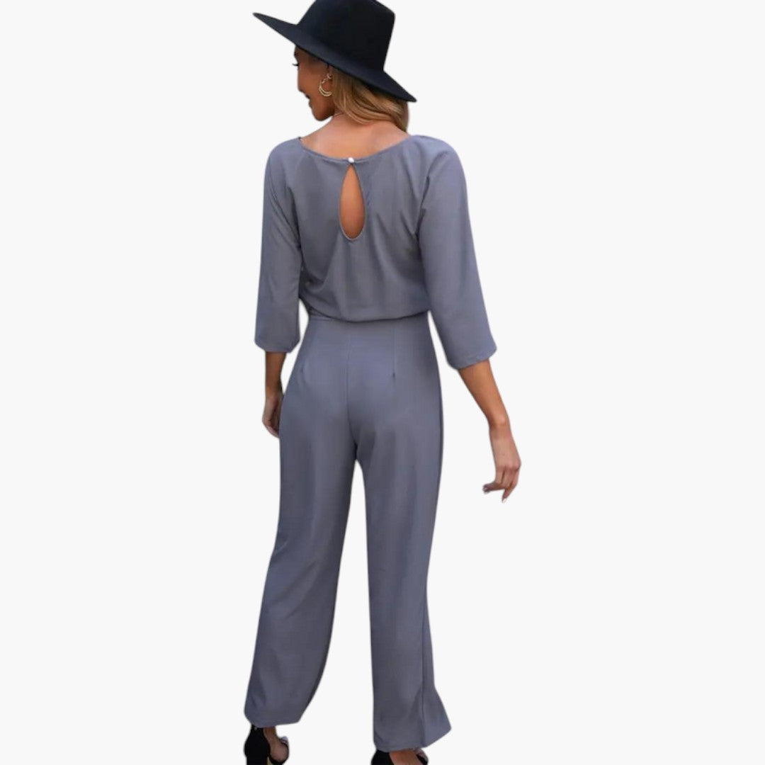Eulalie | Women’s Waist-Tie Wide-Leg Jumpsuit