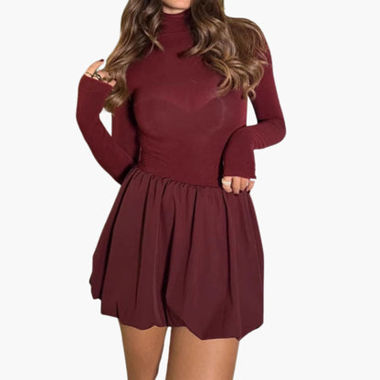 Brynlee | Women’s High Neck Long Sleeve Dress