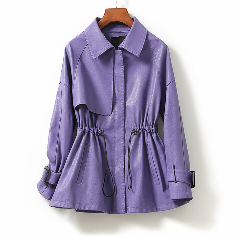 Piper | Women’s Waist Drawstring Collar Jacket