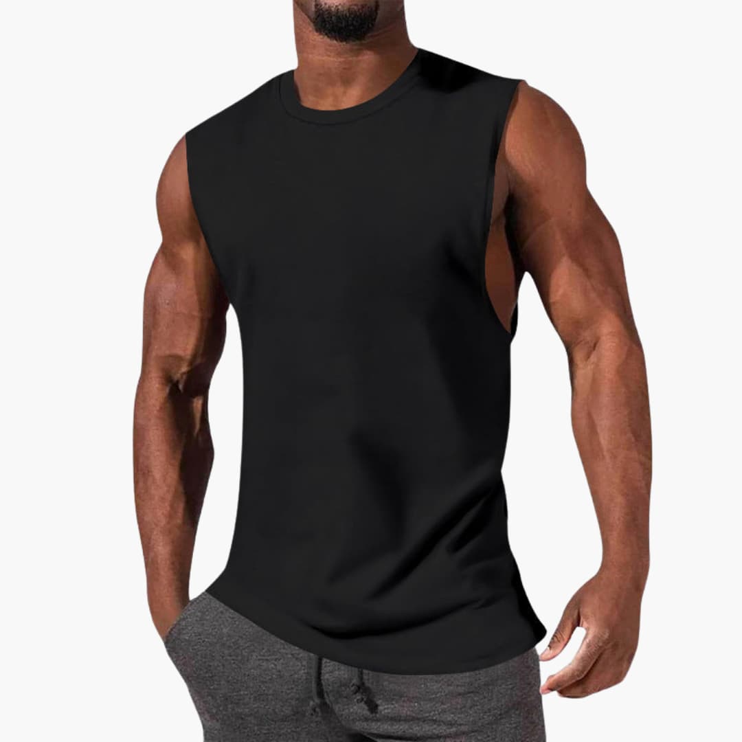 Logan | Men’s Sleeveless Sports Tank Top with Wide Armholes