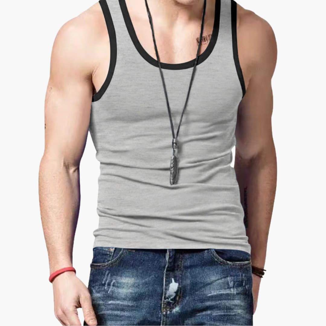 Tyson | Men’s Contrast Trim Racerback Tank Top