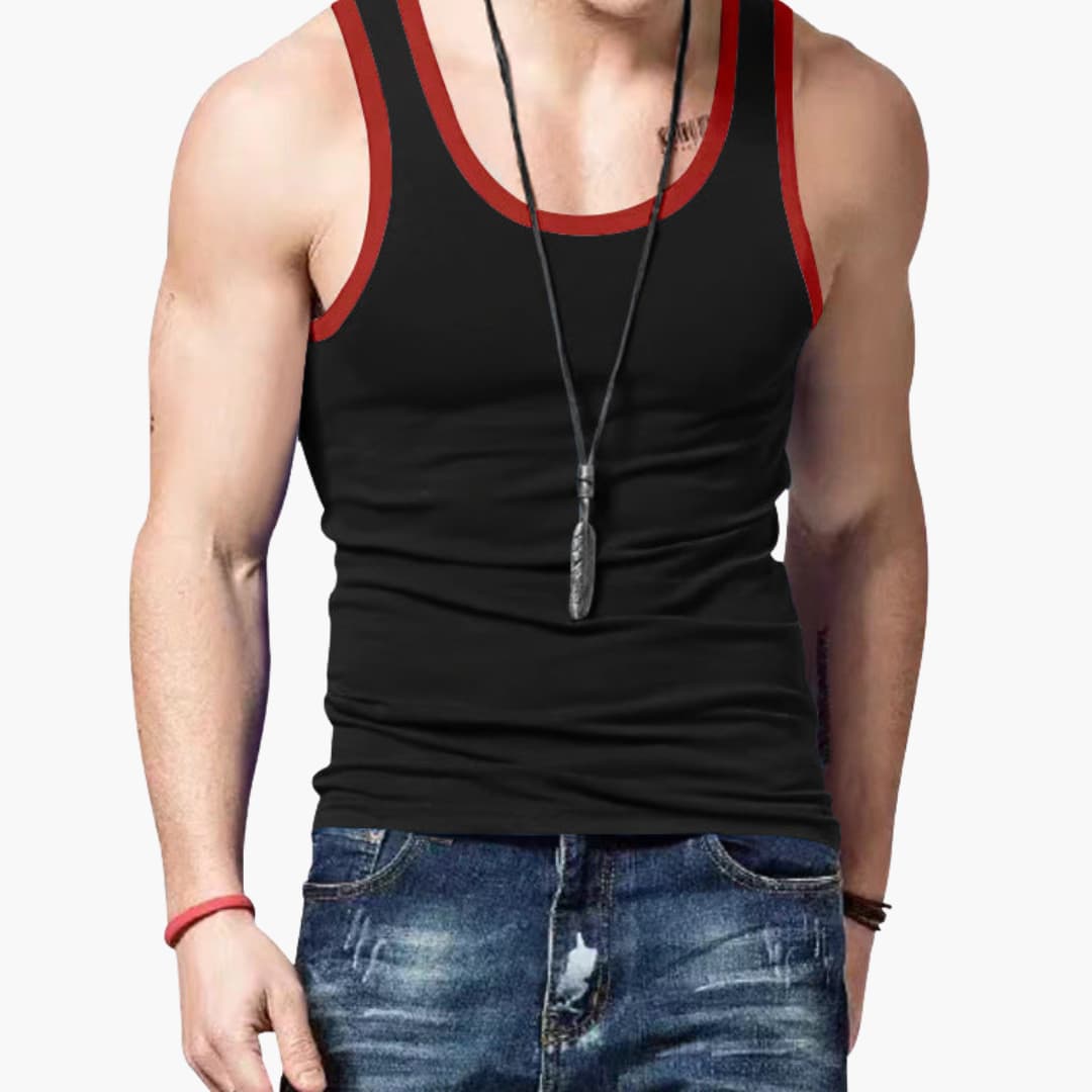 Tyson | Men’s Contrast Trim Racerback Tank Top