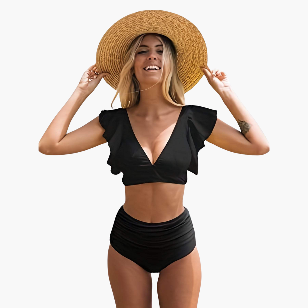 Blaine | Women’s Ruffle Sleeve Two-Piece Bikini Set