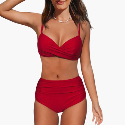 Kendall | Women’s Triangle Top Two-Piece Bikini Set with Adjustable Bottom
