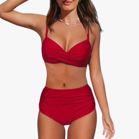 Kendall | Women’s Triangle Top Two-Piece Bikini Set with Adjustable Bottom
