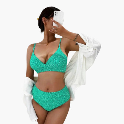 Sage | Women’s V-Neck Two-Piece Bikini Set