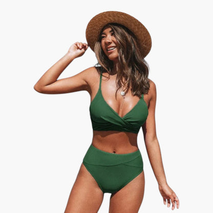 Sage | Women’s V-Neck Two-Piece Bikini Set