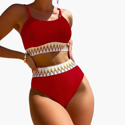 Briar | Women’s Ribbed High-Waisted Two-Piece Bikini Set