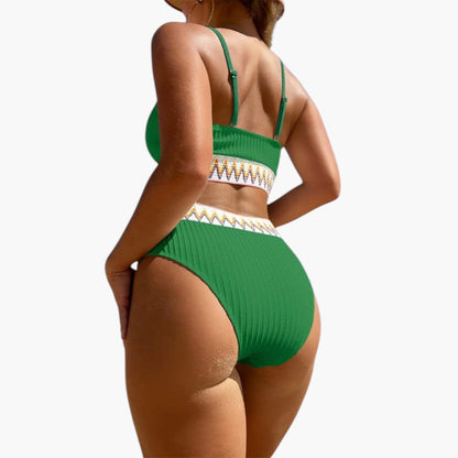 Briar | Women’s Ribbed High-Waisted Two-Piece Bikini Set