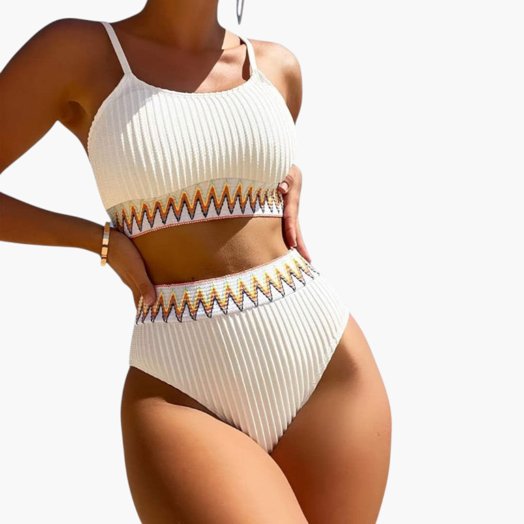 Briar | Women’s Ribbed High-Waisted Two-Piece Bikini Set