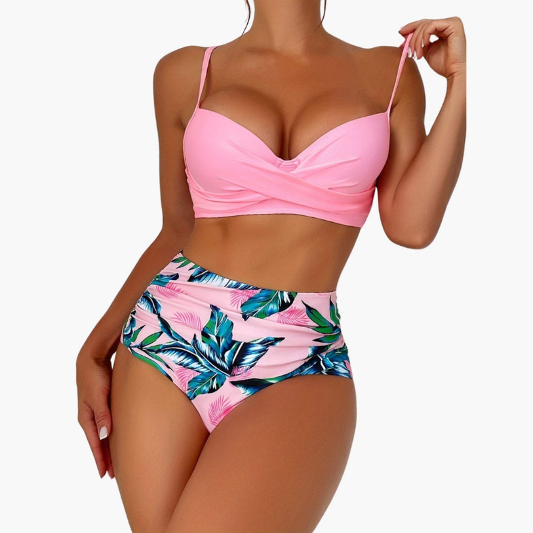 Whitney | Women’s Push-Up High-Waisted Two-Piece Bikini Set