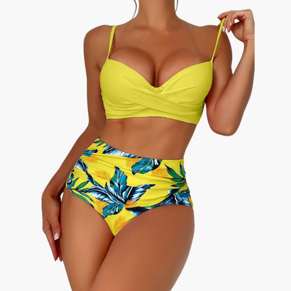 Whitney | Women’s Push-Up High-Waisted Two-Piece Bikini Set