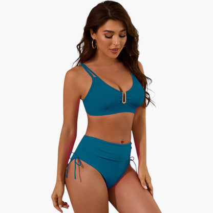 Daphne | Women’s Split Strap Two-Piece Bikini Set