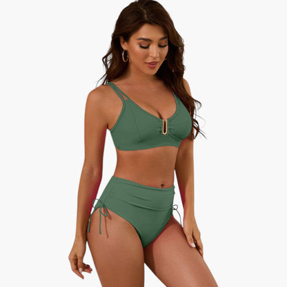 Daphne | Women’s Split Strap Two-Piece Bikini Set