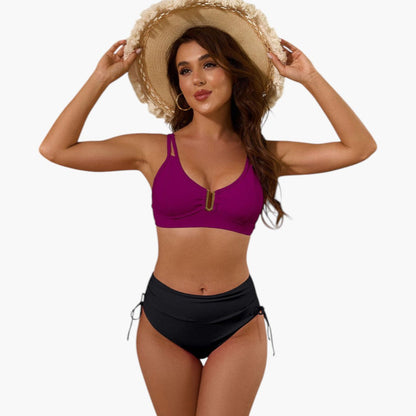 Daphne | Women’s Split Strap Two-Piece Bikini Set