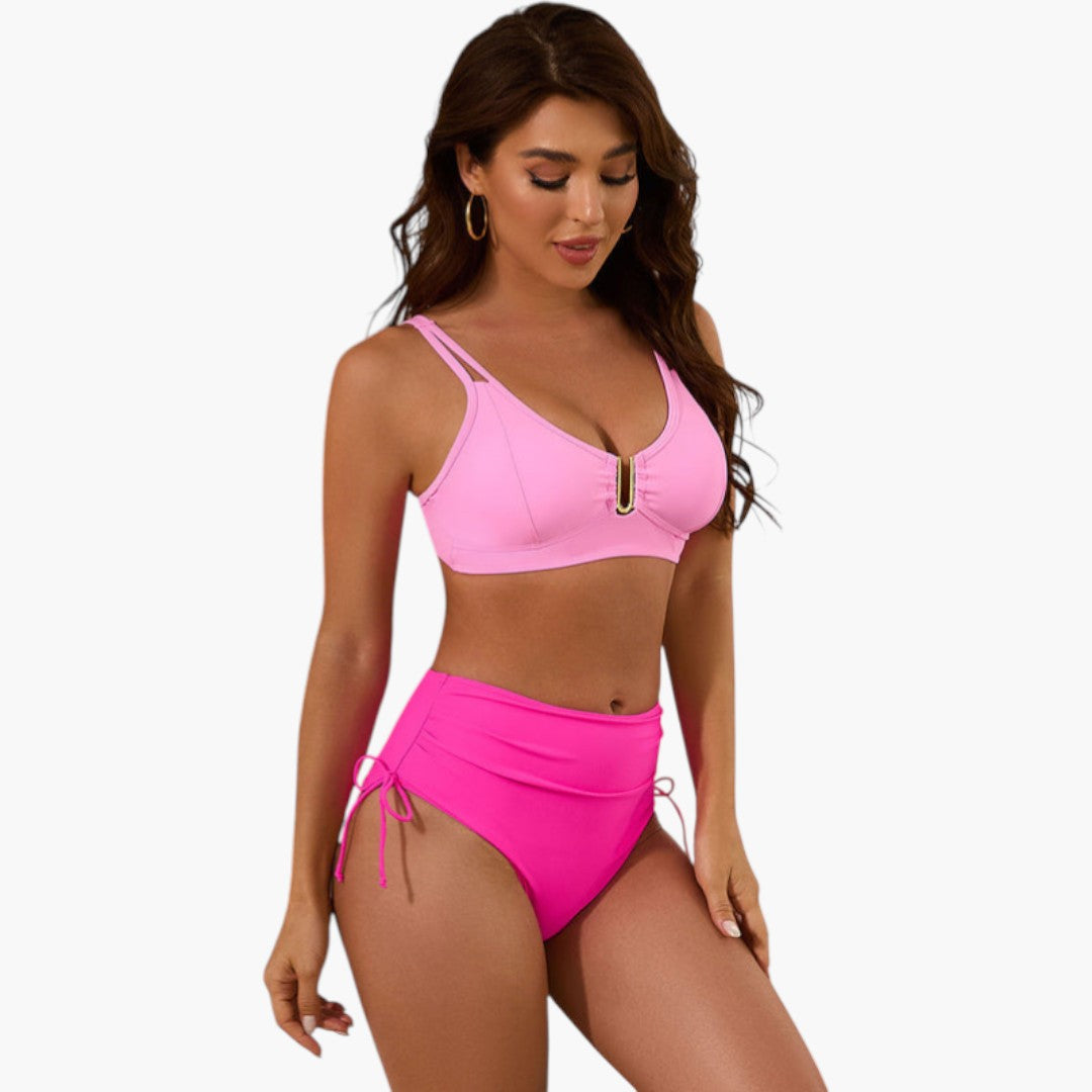 Daphne | Women’s Split Strap Two-Piece Bikini Set