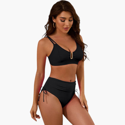 Daphne | Women’s Split Strap Two-Piece Bikini Set