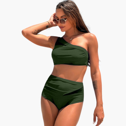 Brixton | Women’s Asymmetrical One-Shoulder Two-Piece Bikini Set