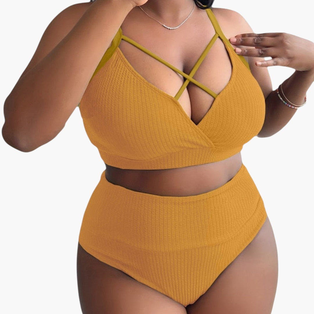 Monroe | Women’s Two-Piece Swimsuit Set with High-Waisted Bottoms