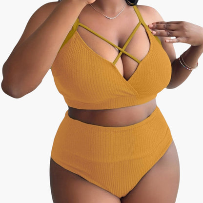 Monroe | Women’s Two-Piece Swimsuit Set with High-Waisted Bottoms