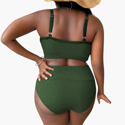 Monroe | Women’s Two-Piece Swimsuit Set with High-Waisted Bottoms