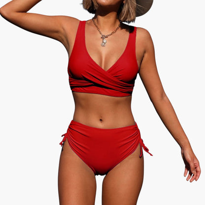 Ainsley | Women’s Two-Piece Swimsuit with High-Waisted Bottoms