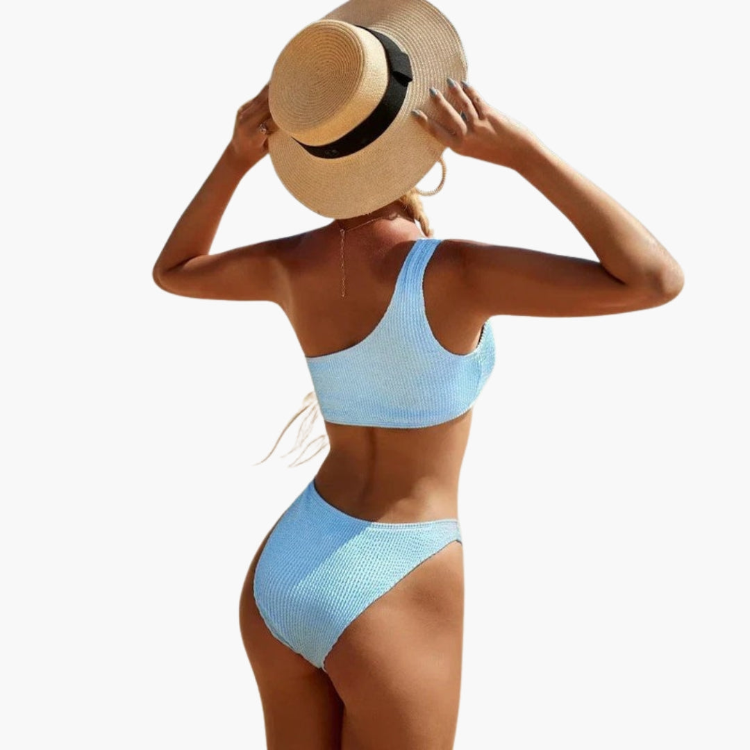 Soleia | Women’s Bikini Set with Asymmetrical Top