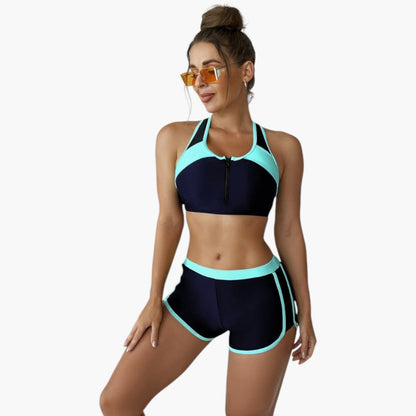 Indira | Women’s Two-Tone Bikini Set with Contrast Trim