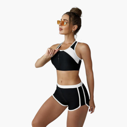 Indira | Women’s Two-Tone Bikini Set with Contrast Trim
