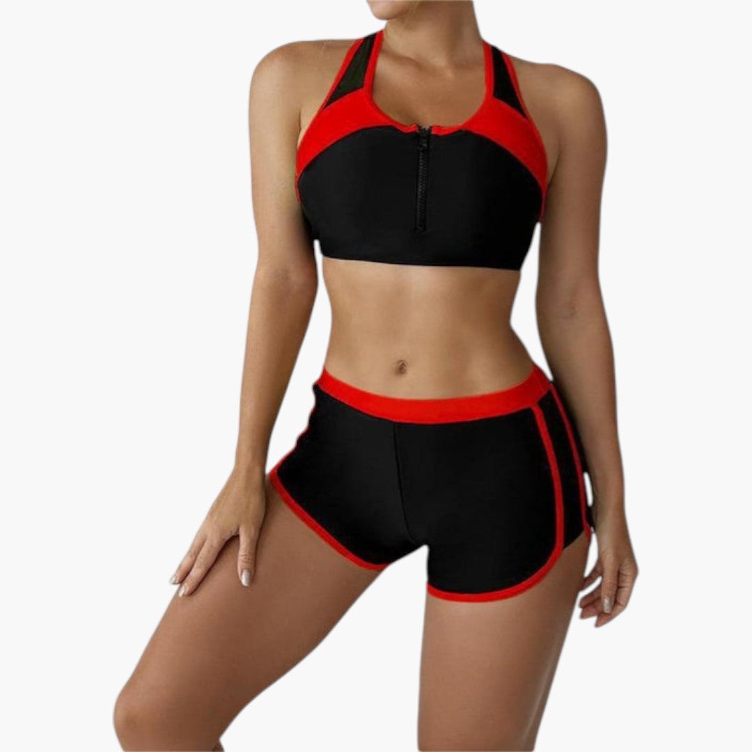 Indira | Women’s Two-Tone Bikini Set with Contrast Trim
