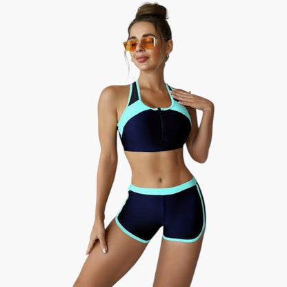 Indira | Women’s Two-Tone Bikini Set with Contrast Trim