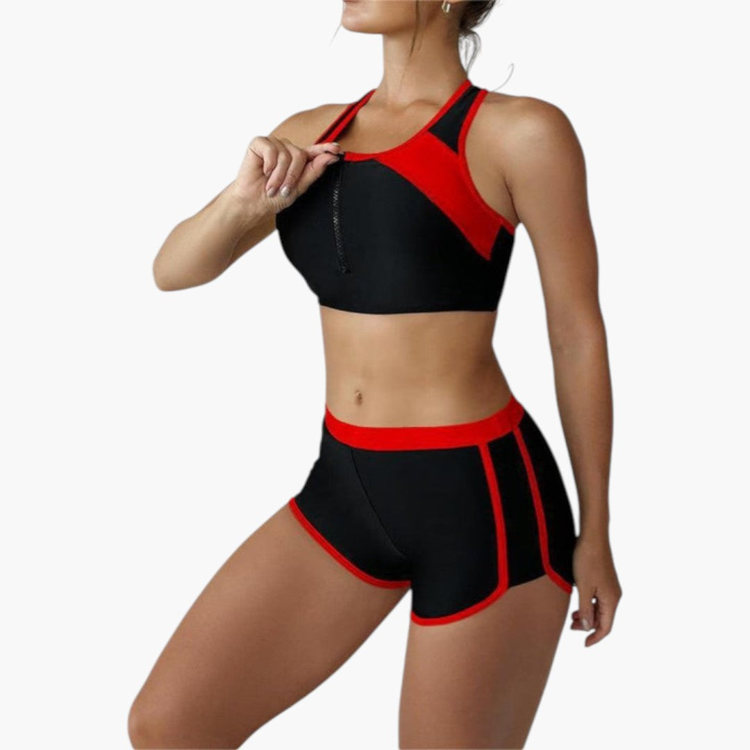 Indira | Women’s Two-Tone Bikini Set with Contrast Trim