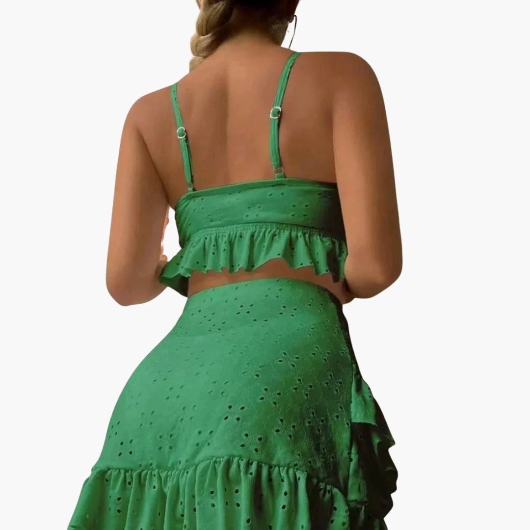 Delilah | Women’s Ruffled Two-Piece Swimsuit Set