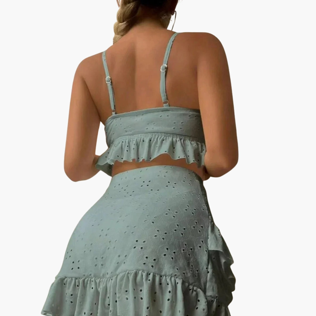 Delilah | Women’s Ruffled Two-Piece Swimsuit Set